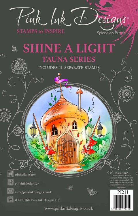 Pink Ink Designs Shine A Light 6 in x 8 in Clear Stamp Set. Hobbiez ...