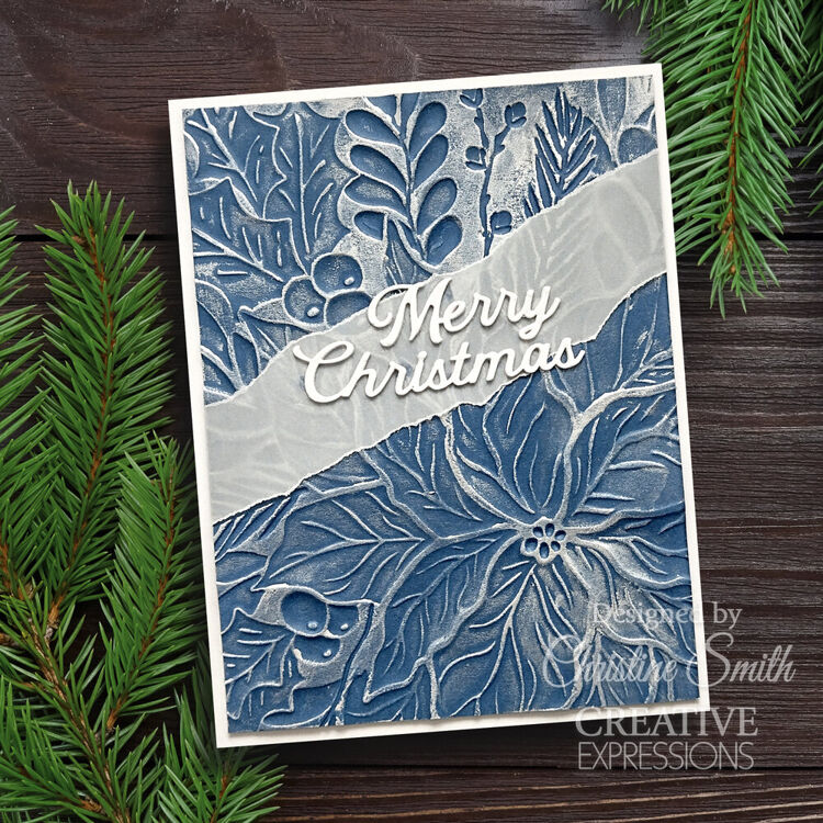 Sue Wilson 3D Embossing Folder Poinsettia Bliss Creative Expressions ...
